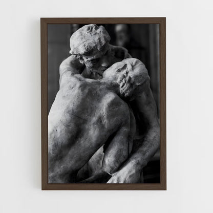ap-the kiss rodin-5 cadre Bois foncé