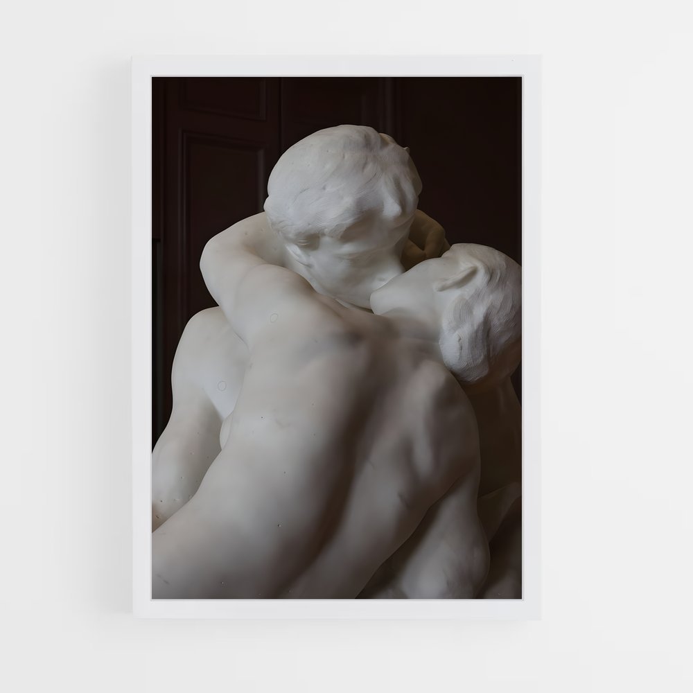 ap-the kiss rodin-6 cadre Blanc