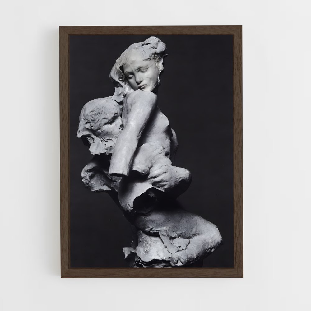 ap-the kiss rodin-7 cadre Bois foncé