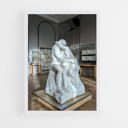 ap-the kiss rodin-8 cadre Blanc