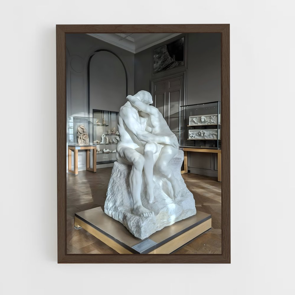 ap-the kiss rodin-8 cadre Bois foncé