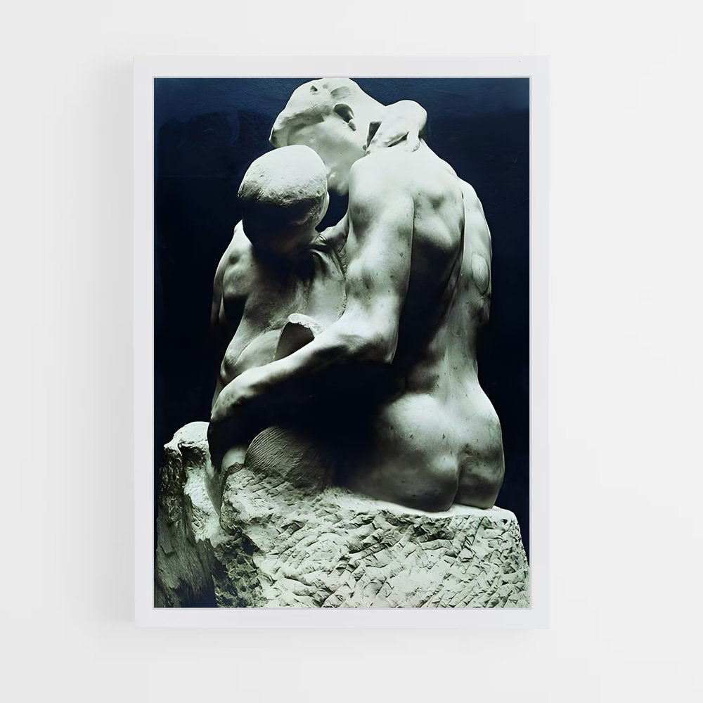ap-the kiss rodin-9 cadre Blanc