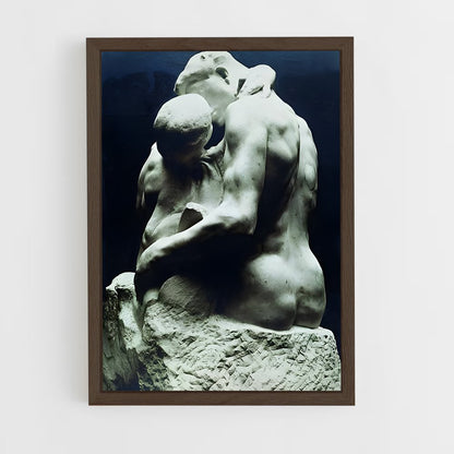 ap-the kiss rodin-9 cadre Bois foncé