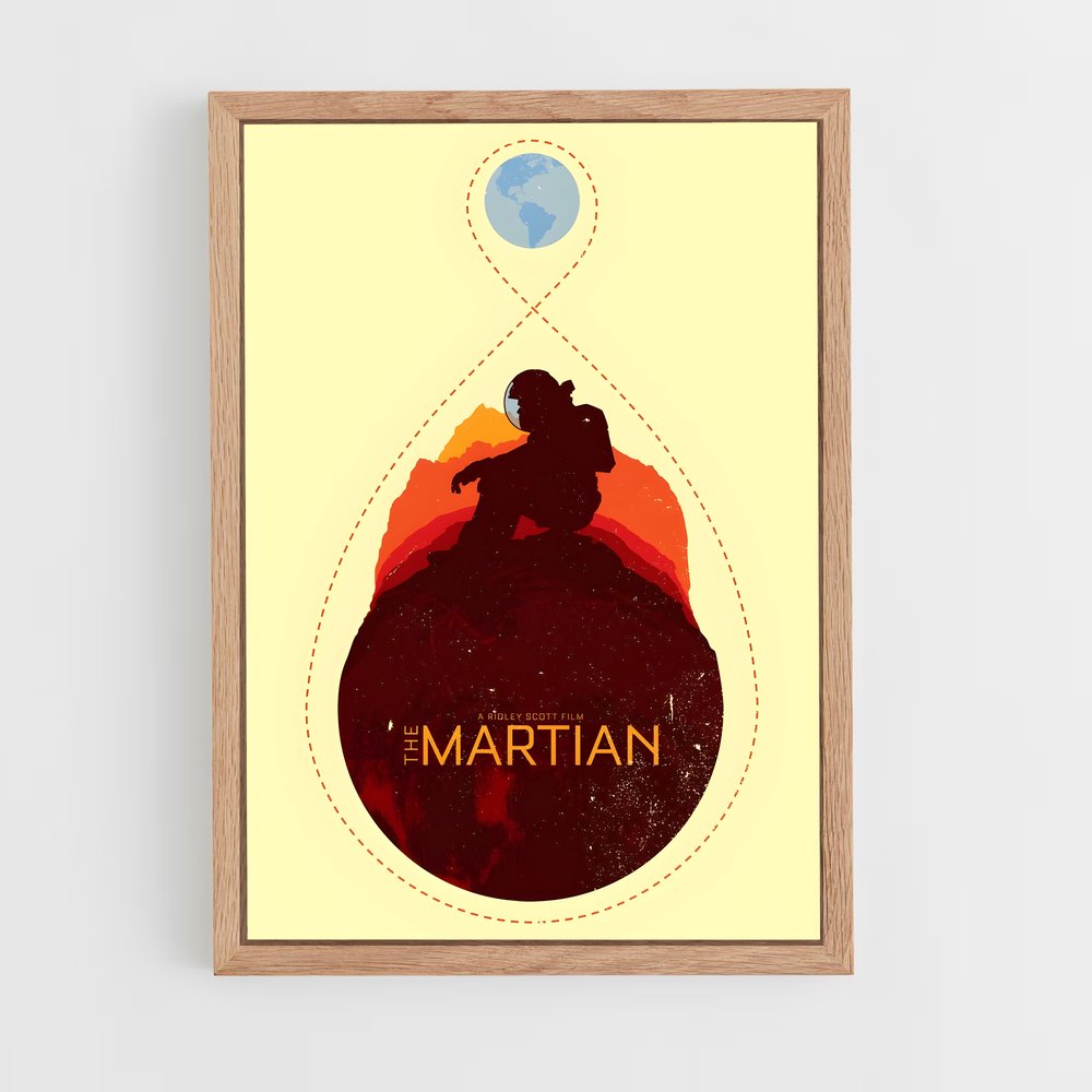 ap-the martian-1 cadre Bois clair