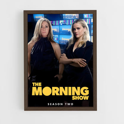 ap-the morning show-8 cadre Bois foncé