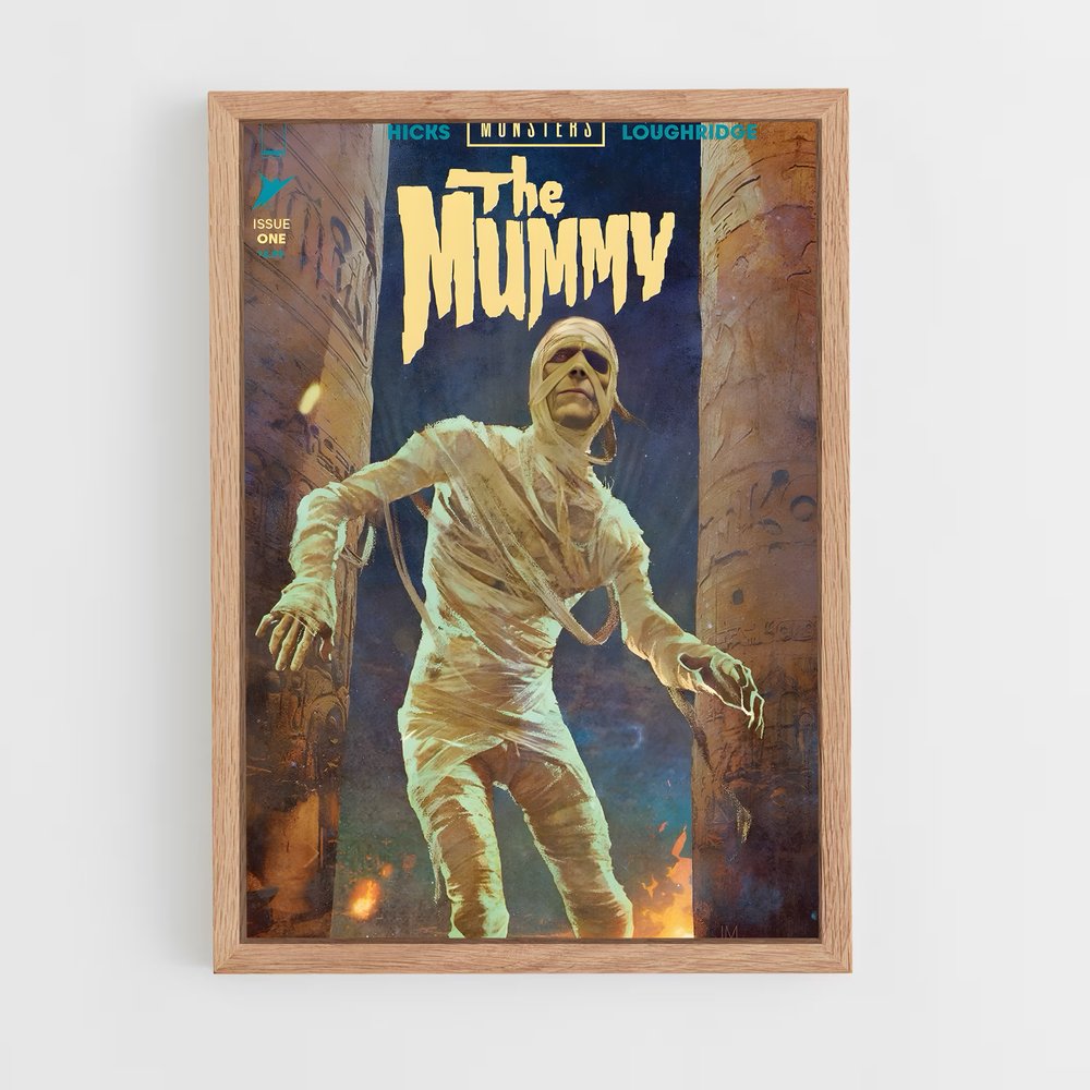 ap-the mummy-1 cadre Bois clair