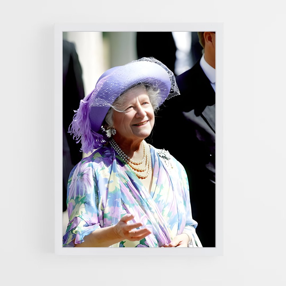 ap-the queen mother-1 cadre Blanc