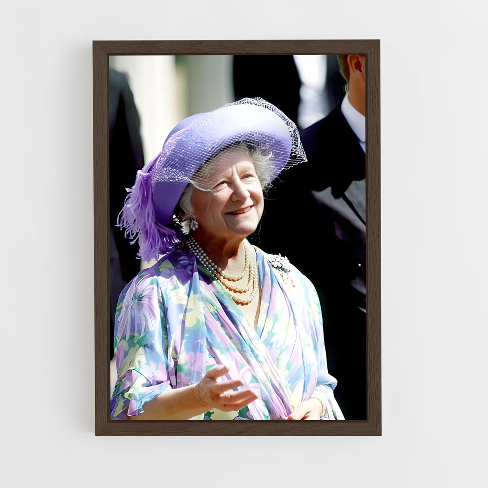 ap-the queen mother-1 cadre Bois foncé