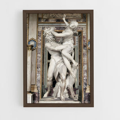 ap-the rape of proserpina bernini-10 cadre Bois foncé