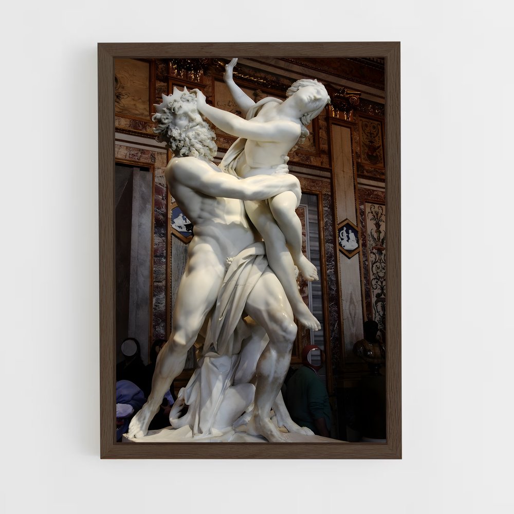ap-the rape of proserpina bernini-4 cadre Bois foncé
