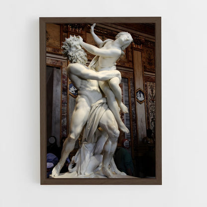 ap-the rape of proserpina bernini-4 cadre Bois foncé
