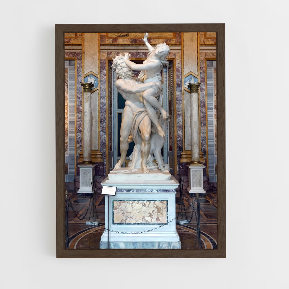 ap-the rape of proserpina bernini-6 cadre Bois foncé