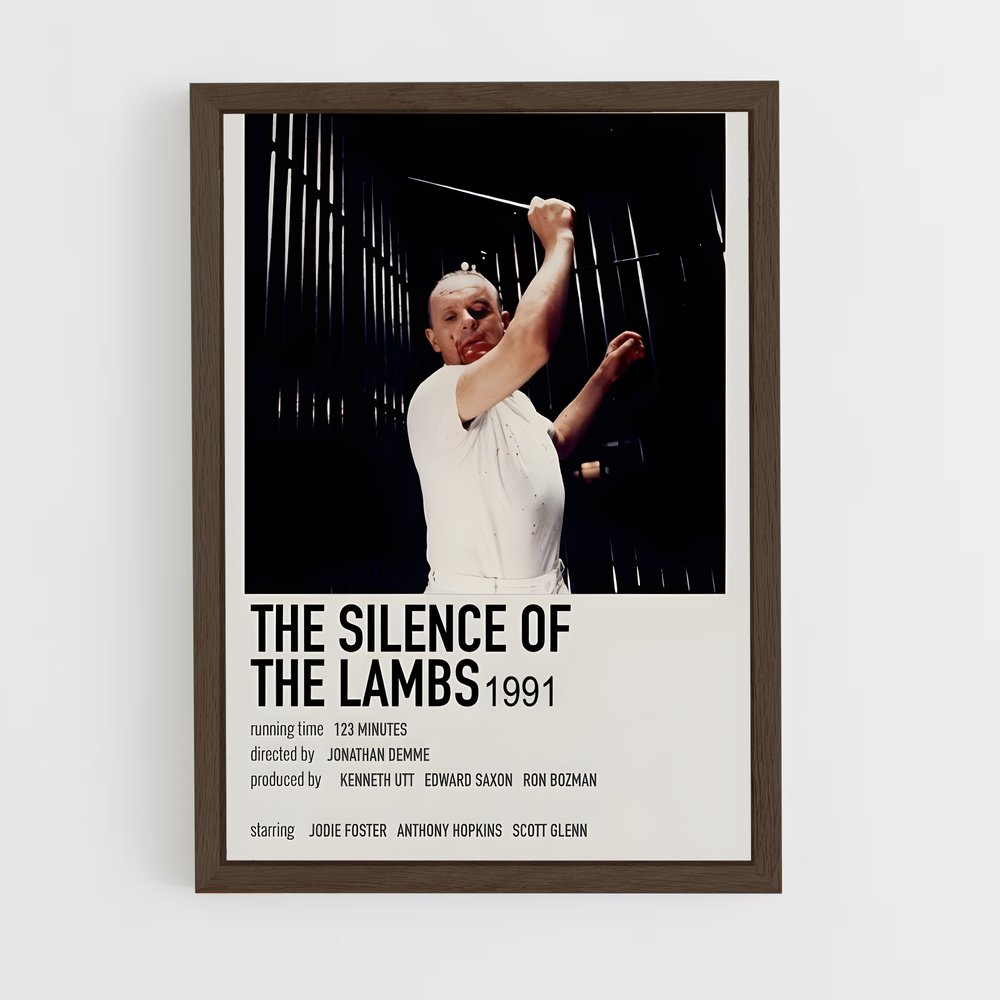 ap-the silence of the lambs-4 cadre Bois foncé