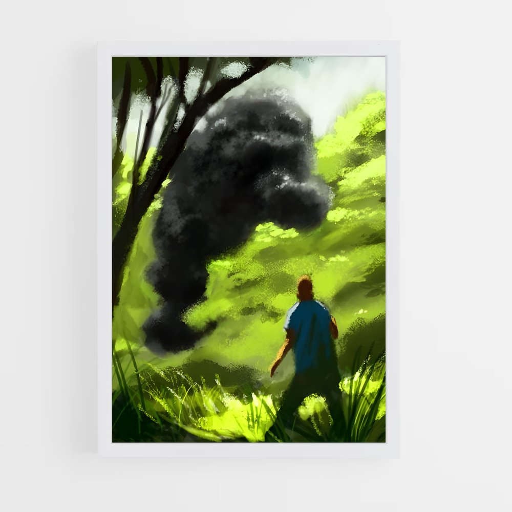 ap-the smoke monster-1 cadre Blanc