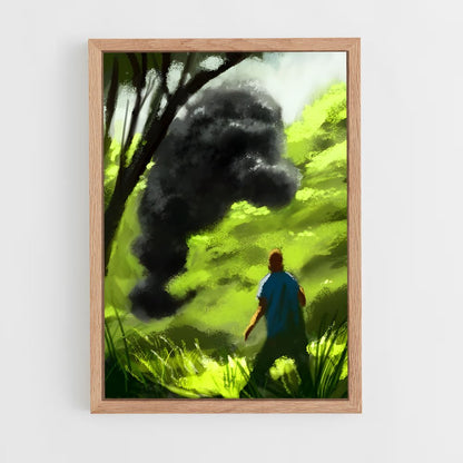 ap-the smoke monster-1 cadre Bois clair