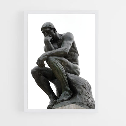 ap-the thinker rodin-2 cadre Blanc