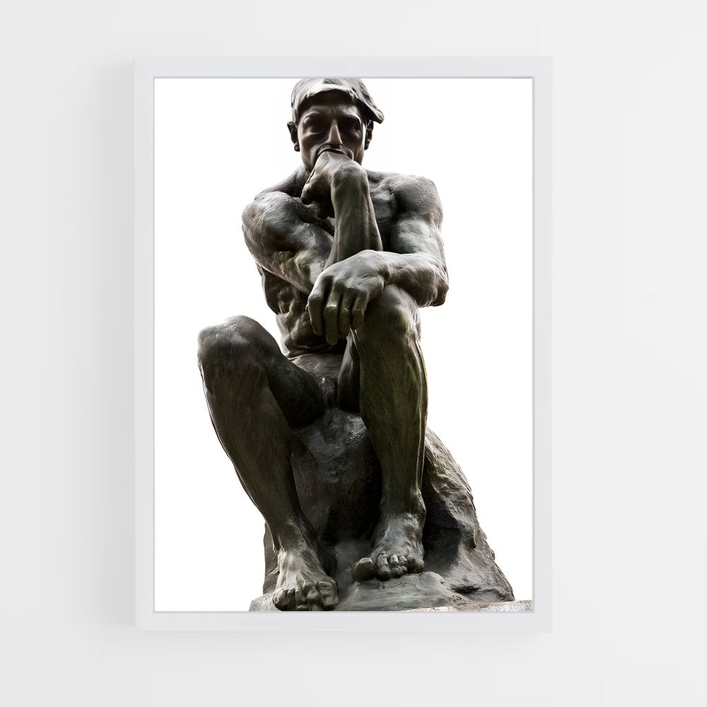 ap-the thinker rodin-3 cadre Blanc