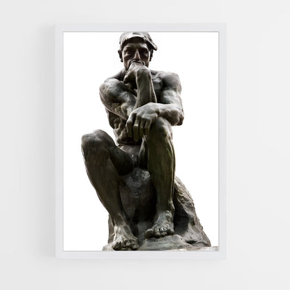 ap-the thinker rodin-3 cadre Blanc
