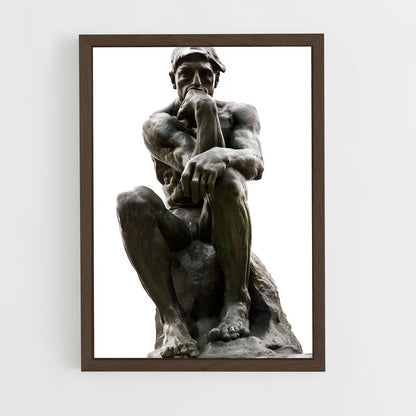 ap-the thinker rodin-3 cadre Bois foncé