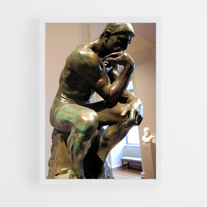ap-the thinker rodin-6 cadre Blanc