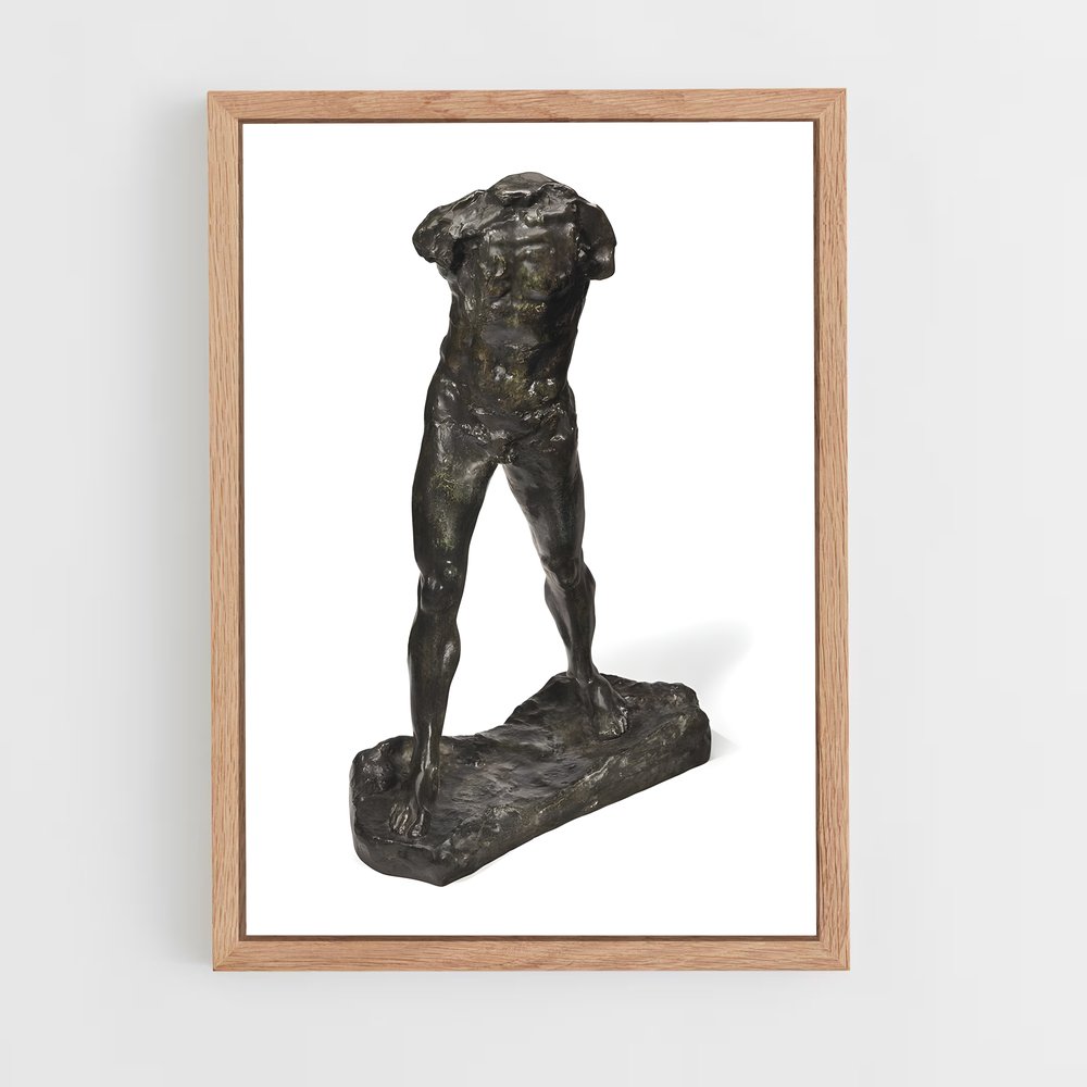 ap-the walking man rodin-1 cadre Bois clair