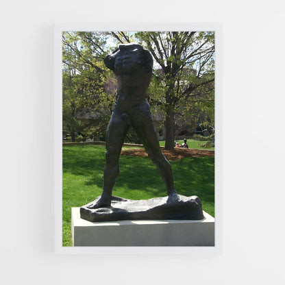 ap-the walking man rodin-3 cadre Blanc