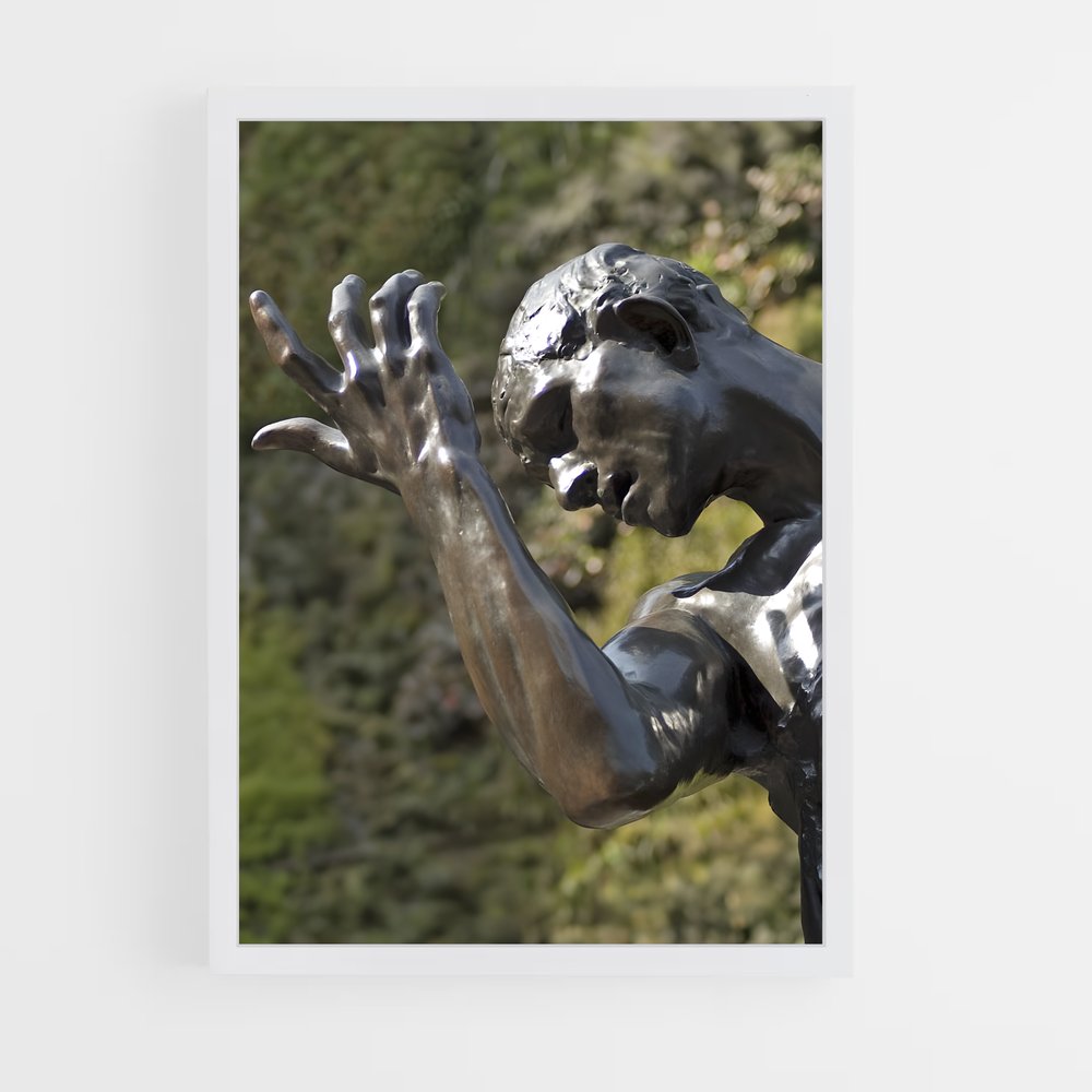 ap-the walking man rodin-4 cadre Blanc