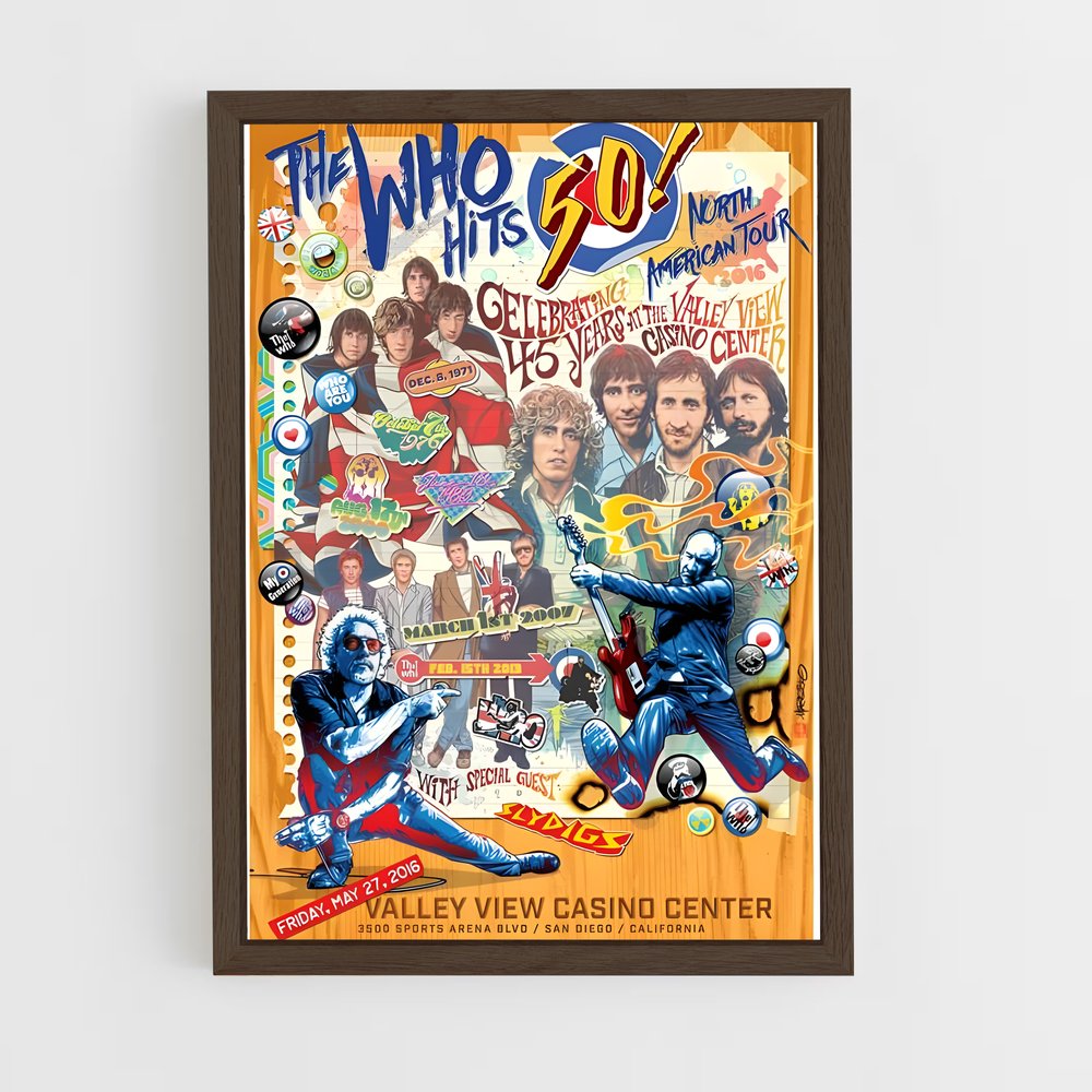 ap-the who-2 cadre Bois foncé