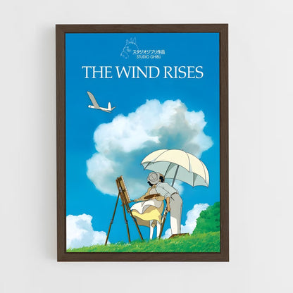 ap-the wind rises-1 cadre Bois foncé