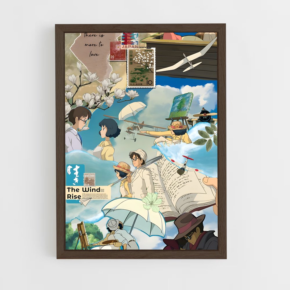 ap-the wind rises-4 cadre Bois foncé