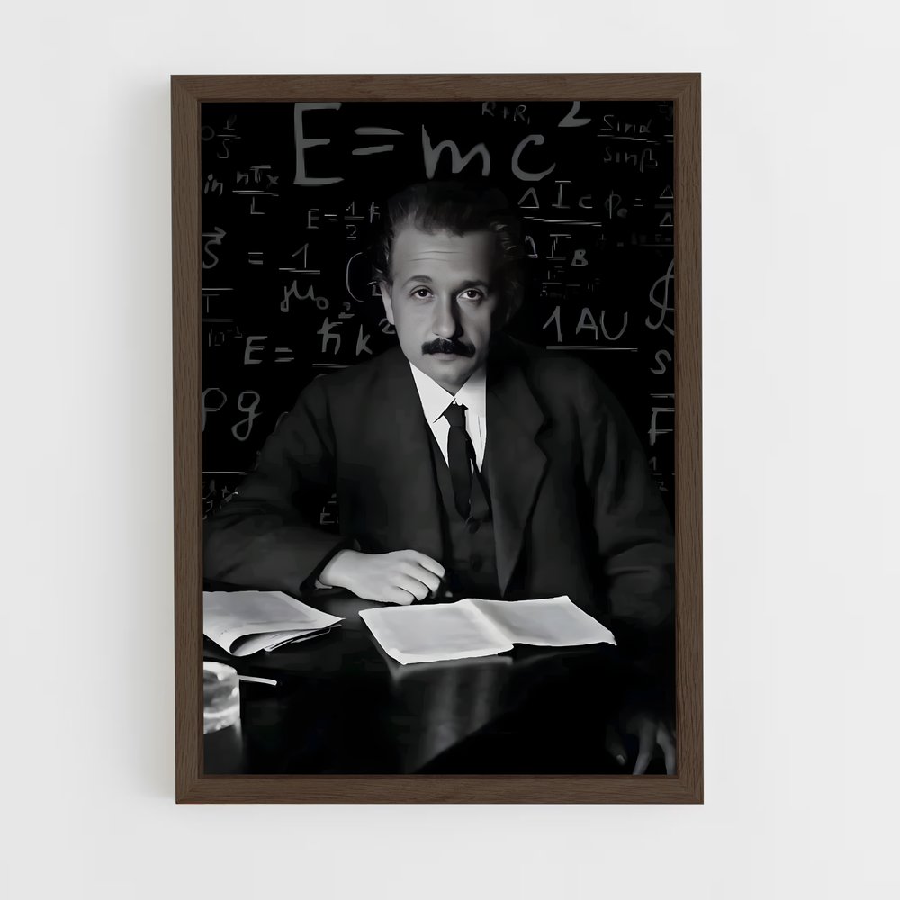 ap-theory of relativity-1 cadre Bois foncé