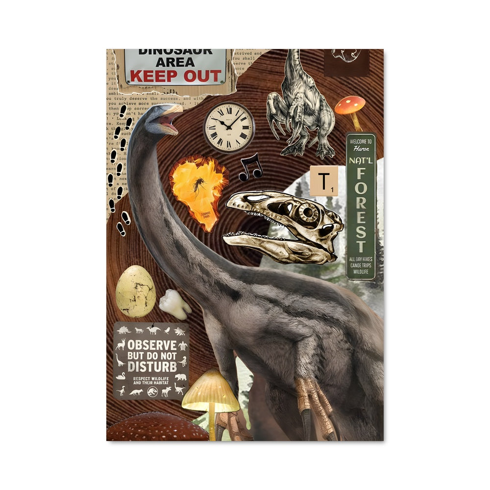 Poster Therizinosaurus Horloger