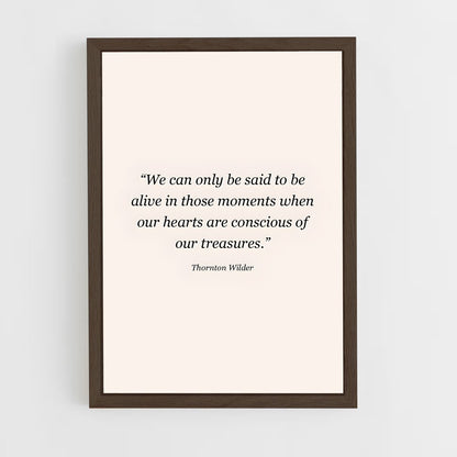 ap-thornton wilder-8 cadre Bois foncé