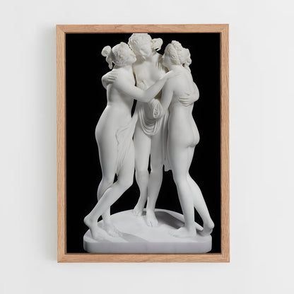 ap-three graces canova-1 cadre Bois clair