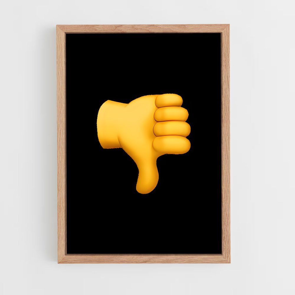 ap-thumbs down-1 cadre Bois clair
