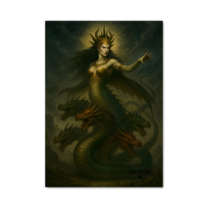 Poster Dragonne Mystique