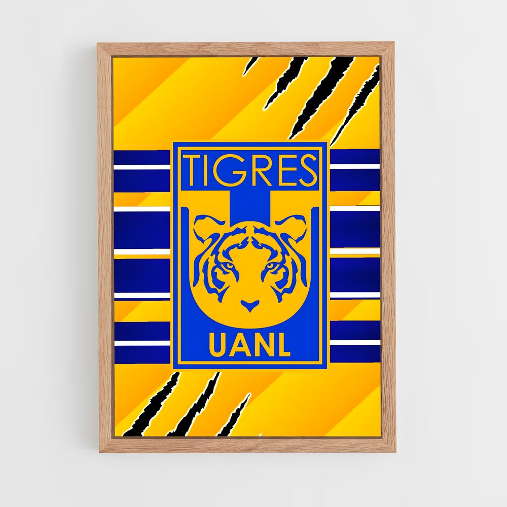 ap-tigres uanl-7 cadre Bois clair