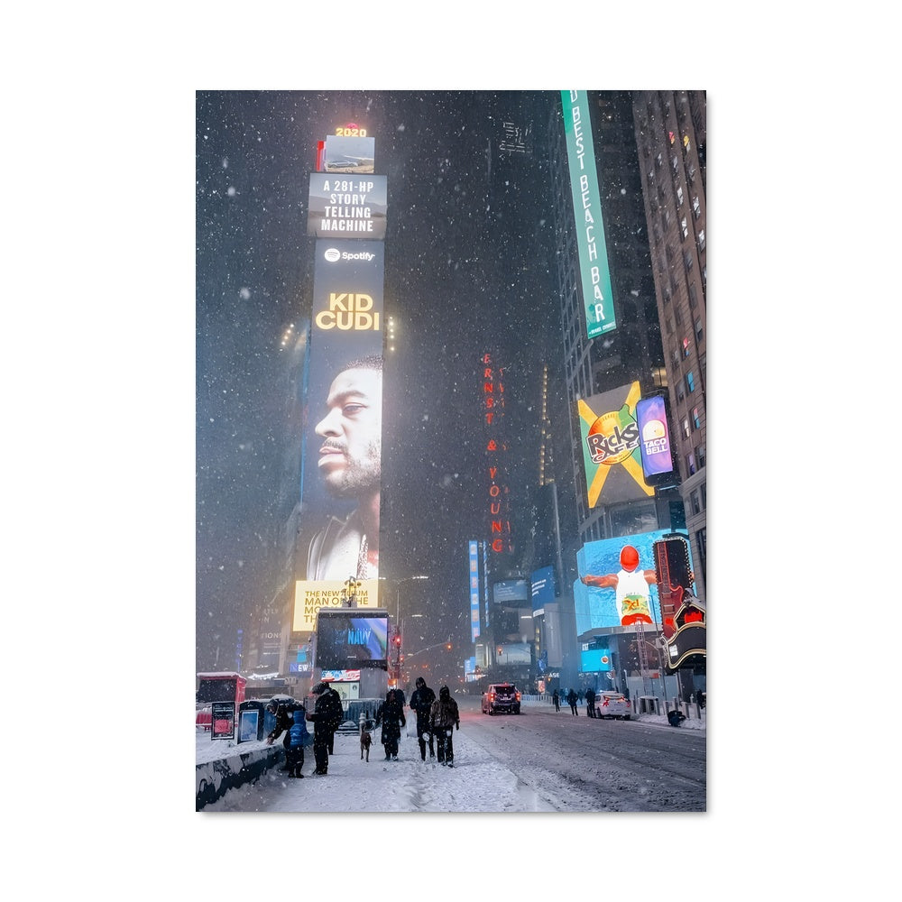 Poster Hiver à Times Square