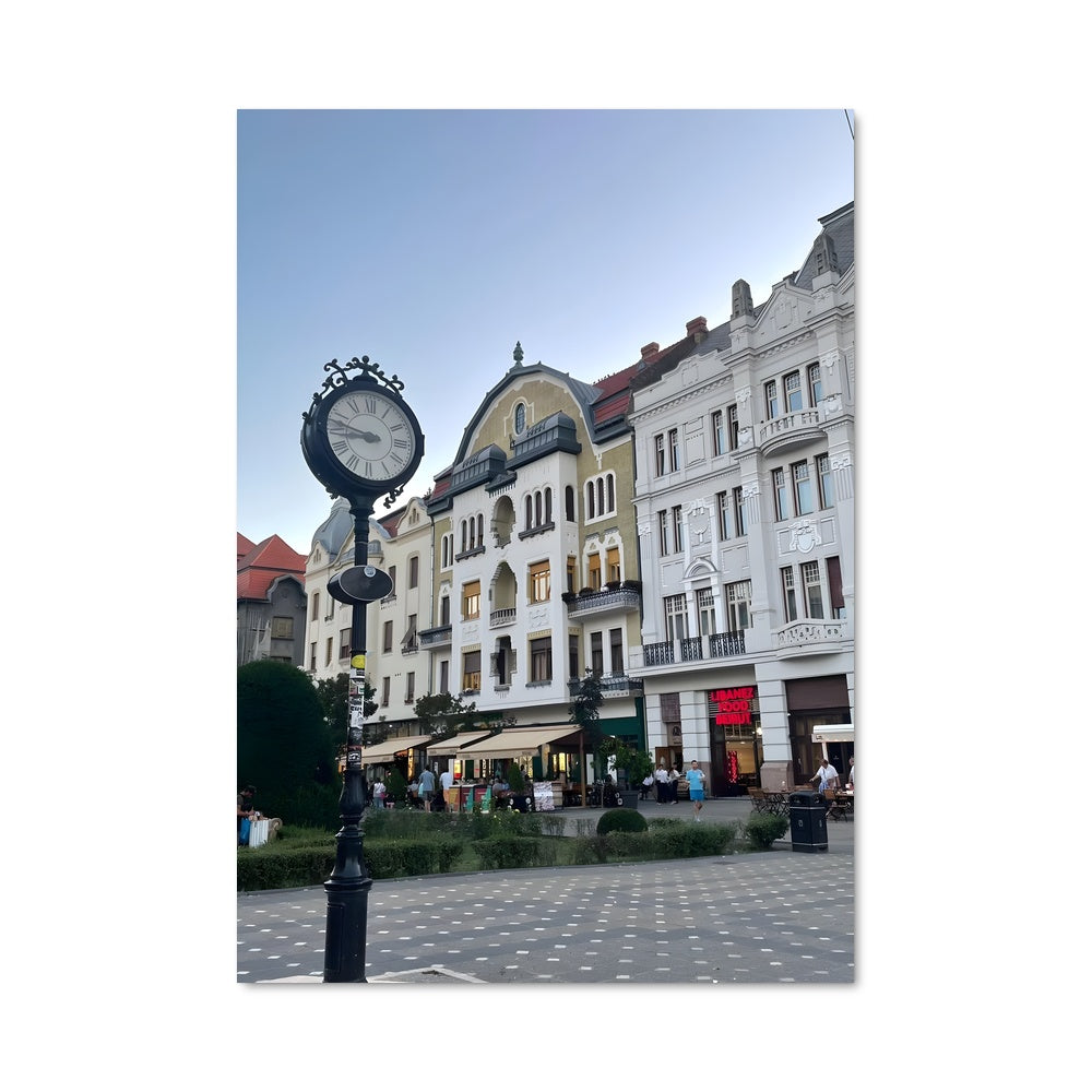 Poster Horloge Urbaine