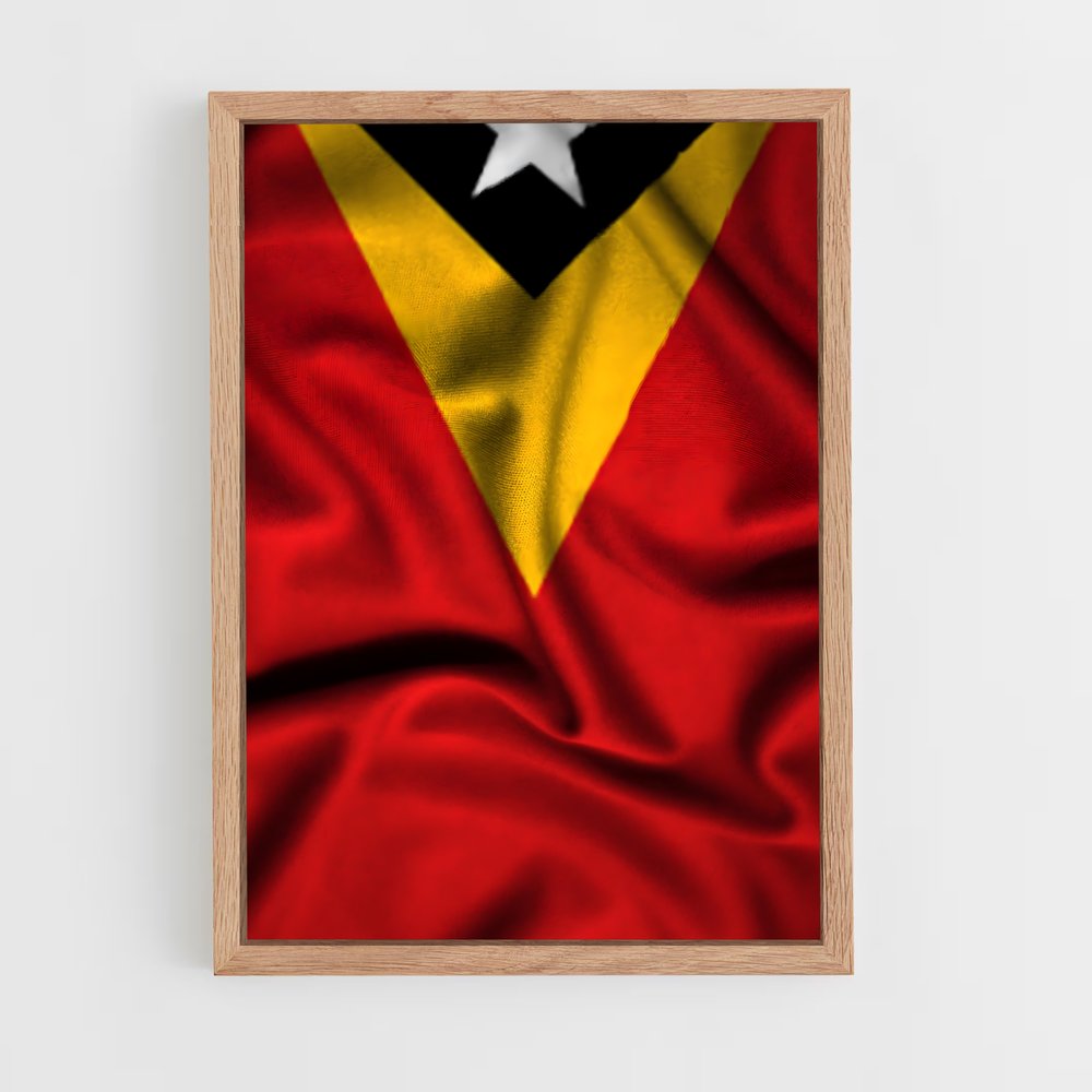 ap-timor leste flag-2 cadre Bois clair