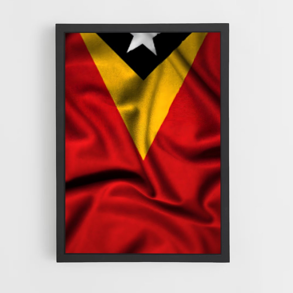 ap-timor leste flag-2 cadre Noir