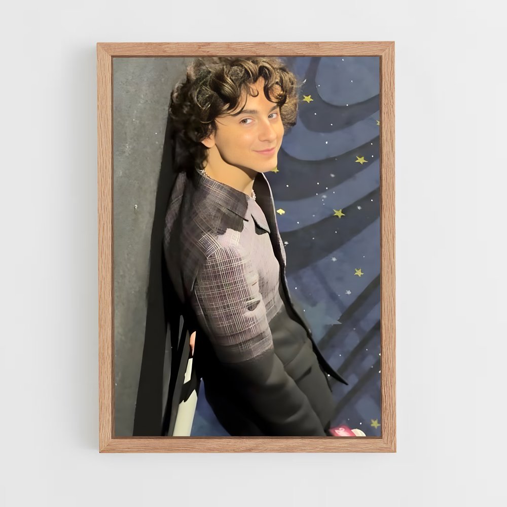 ap-timothee chalamet-4 cadre Bois clair