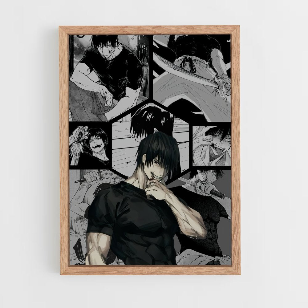 ap-toji fushiguro-2 cadre Bois clair