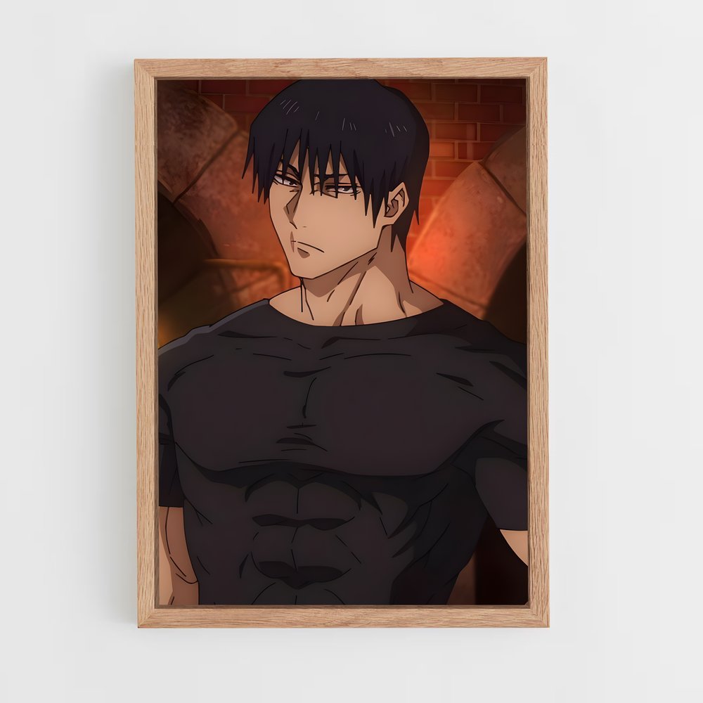 ap-toji fushiguro-3 cadre Bois clair