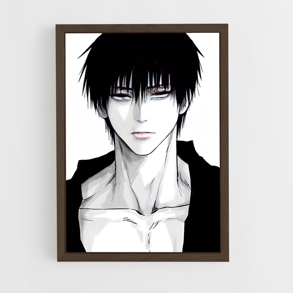 ap-toji fushiguro-4 cadre Bois foncé