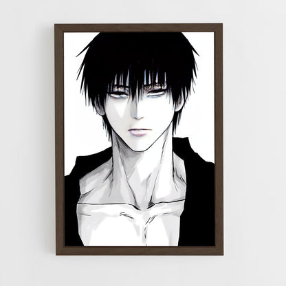 ap-toji fushiguro-4 cadre Bois foncé
