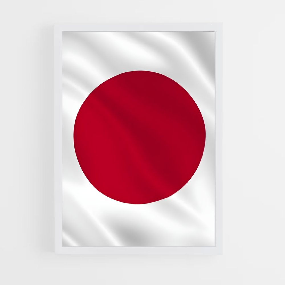 ap-tokyo flag-4 cadre Blanc
