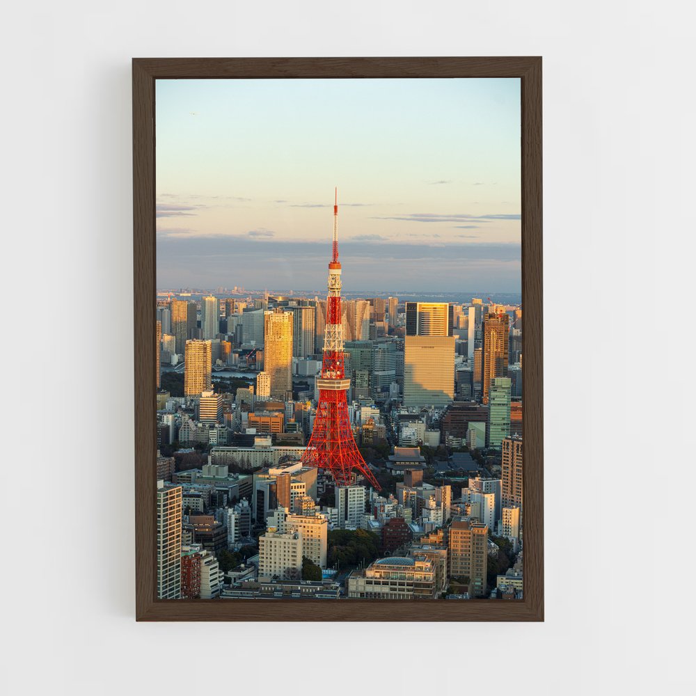 ap-tokyo tower-12 cadre Bois foncé