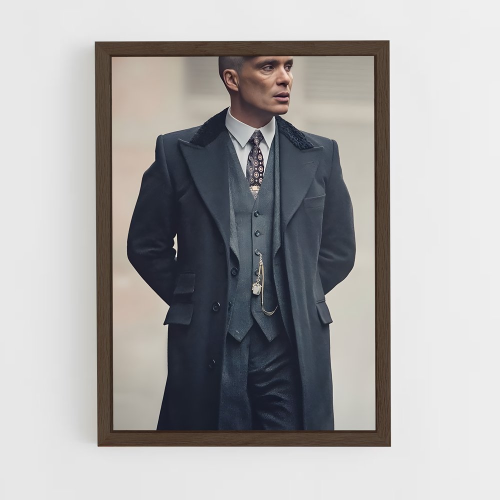 ap-tommy shelby-8 cadre Bois foncé
