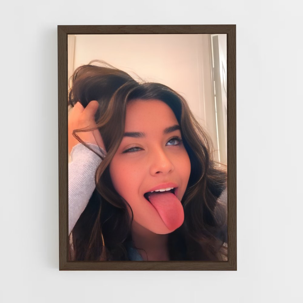 ap-tongue out-2 cadre Bois foncé